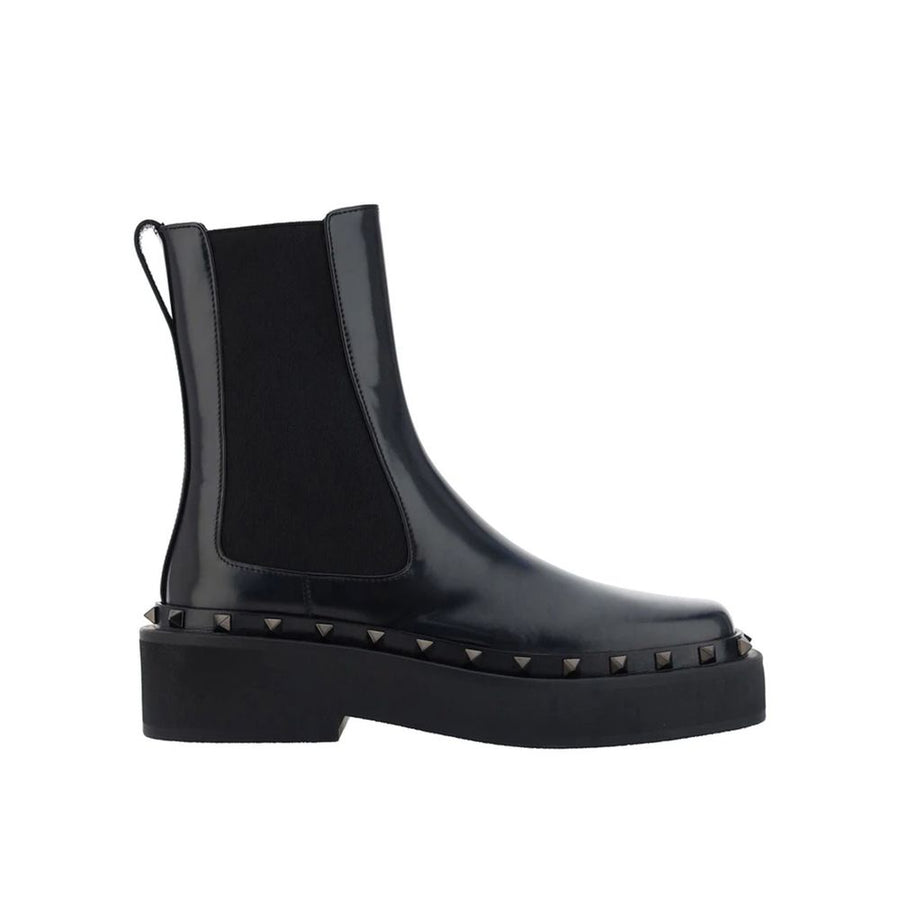 Black Calfskin Chelsea Boots