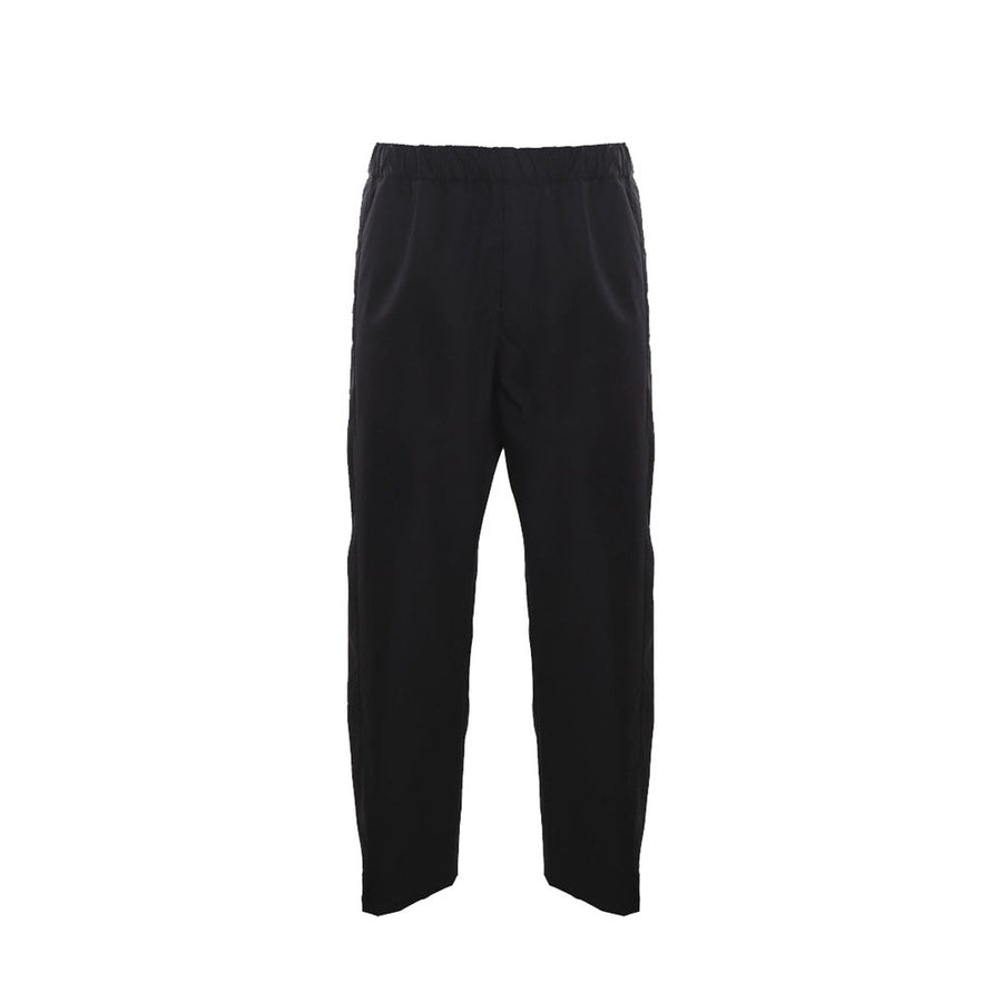 Black Cotton Casual Pants