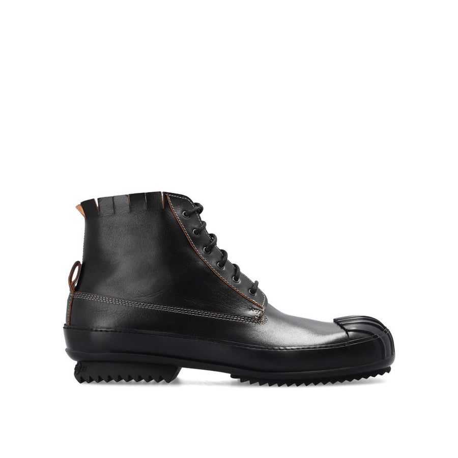Leather High-Top Sneakers