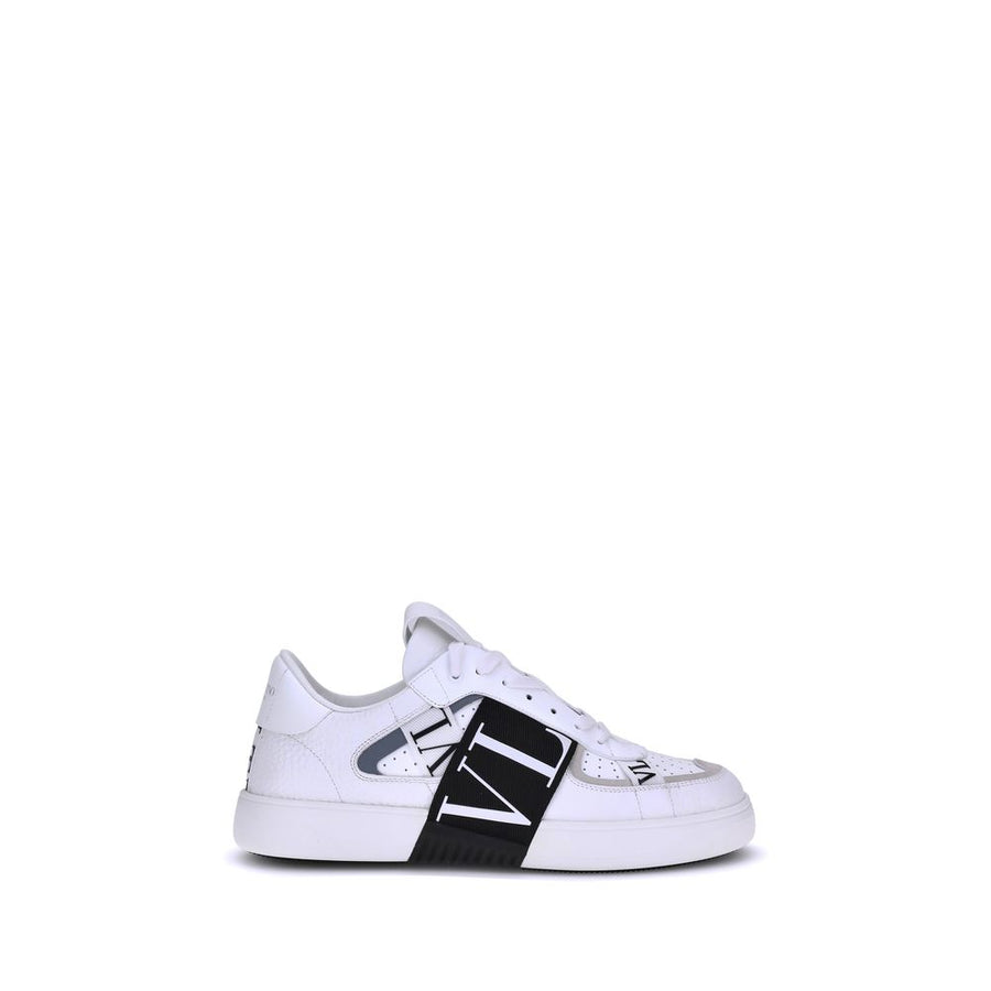 White Rubber Low Top Sneakers