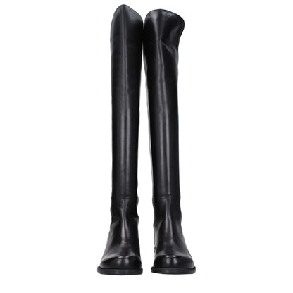 Black Leather Over The Knee