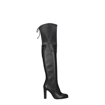 Black Leather Over The Knee