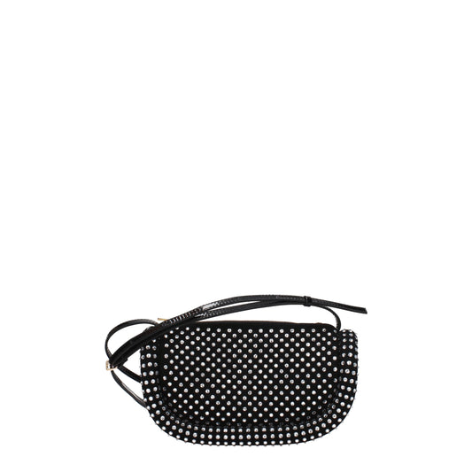 Black Leather Crossbody Bag
