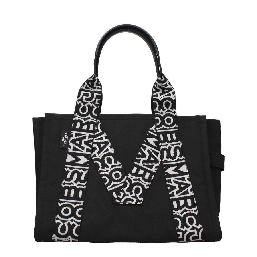 Black Fabric Shoulder Bag