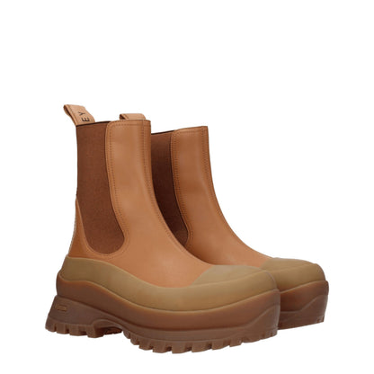 Brown Leather Ankle Boots