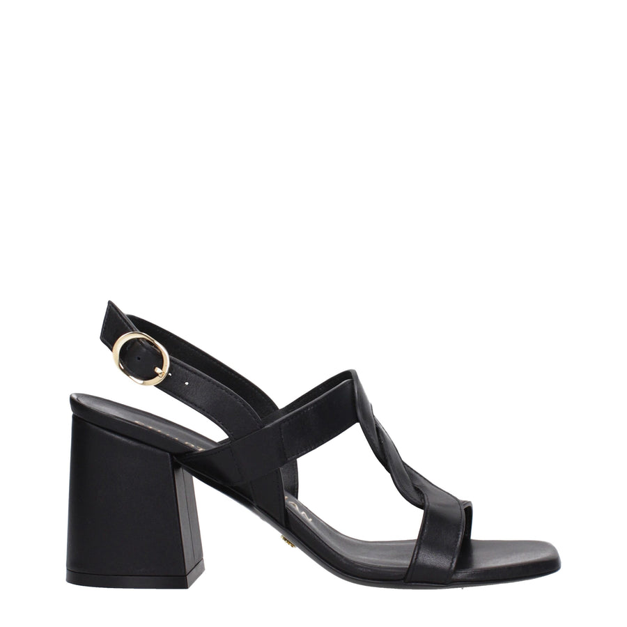 Black Leather Platforms