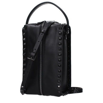 Black Leather Clutch Bag