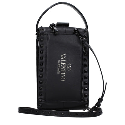 Black Leather Clutch Bag