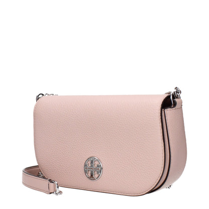 Pink Leather Crossbody Bag