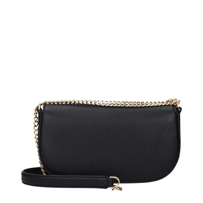 Black Leather Crossbody Bag