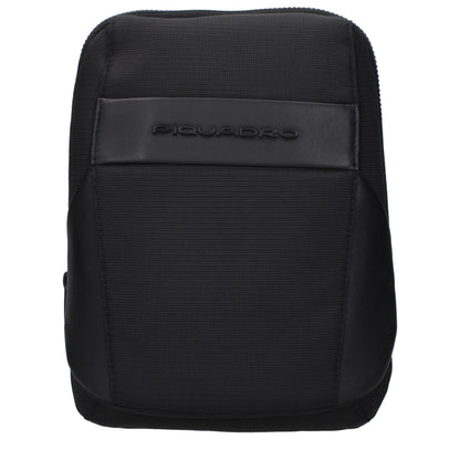 Black Fabric Crossbody Bag