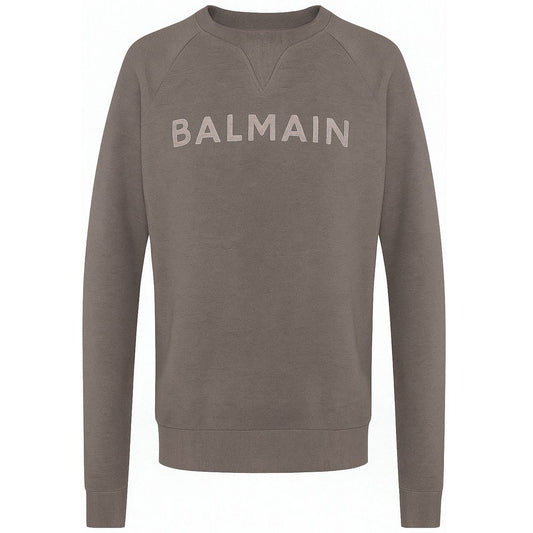 Gray Cotton Men Sweater