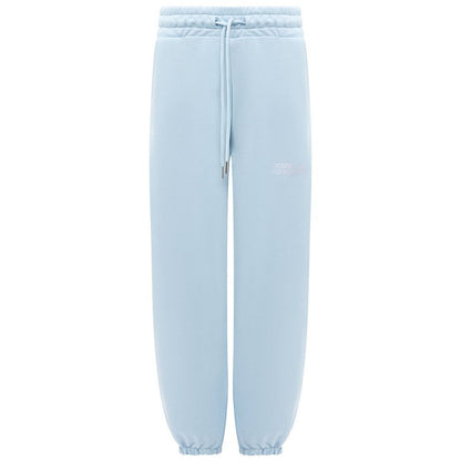 Blue Cotton Women Sweatpant