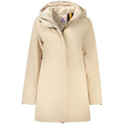 Beige Polyester Jackets & Coat