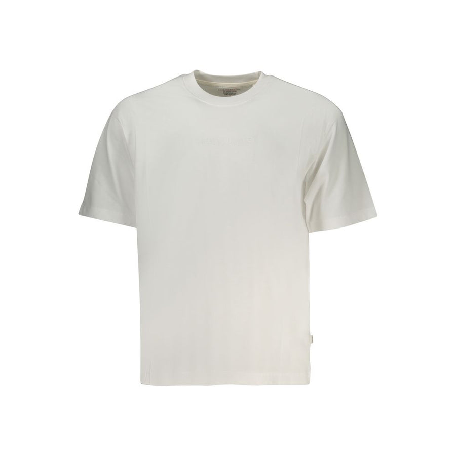 White Cotton Men T-Shirt