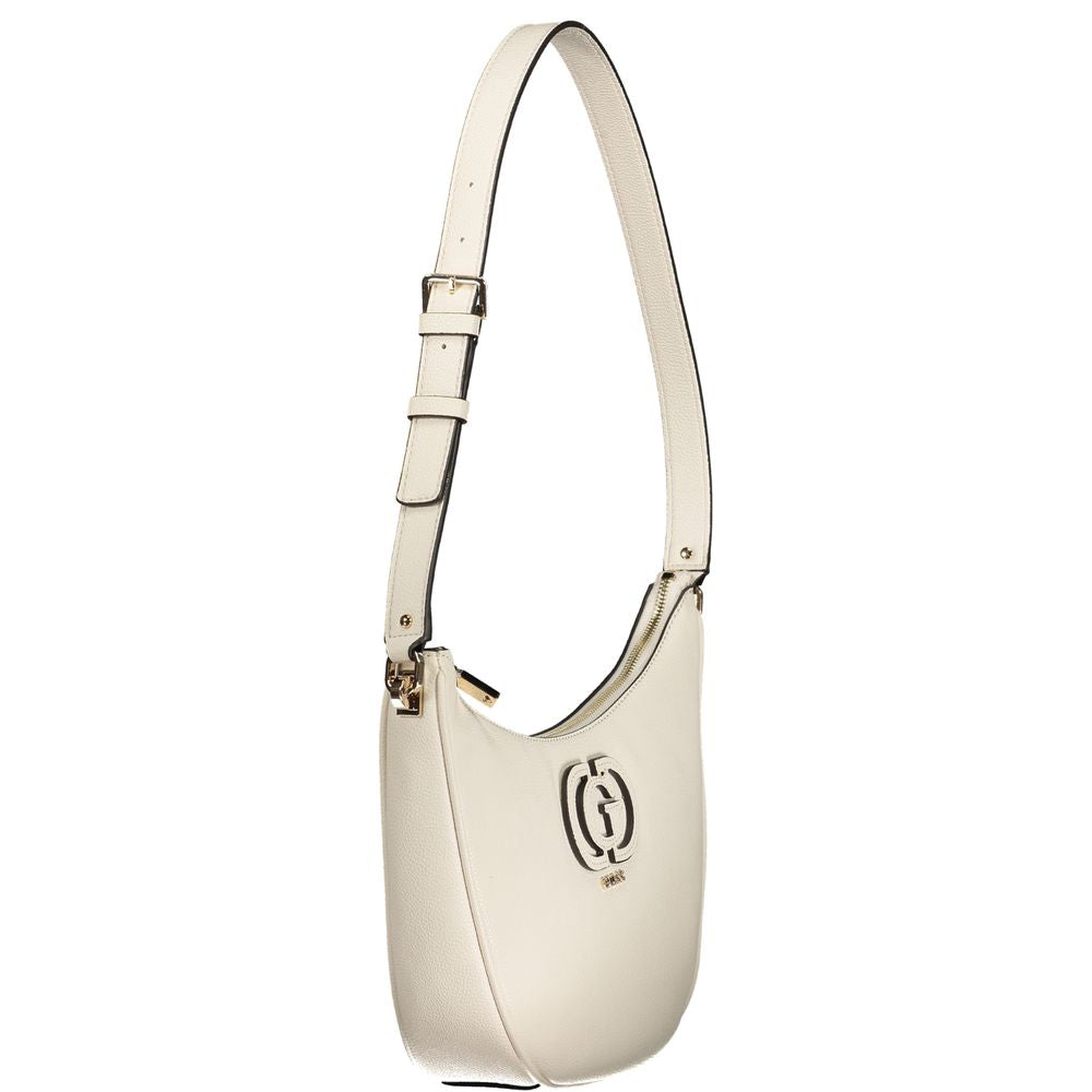 White Polyethylene Women Handbag