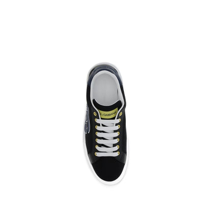 Black Calf Leather Bos Taurus Low Top Sneakers