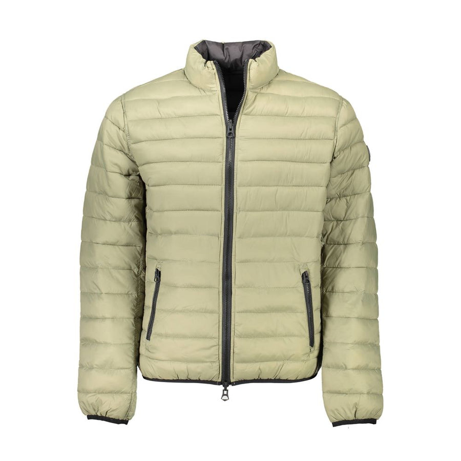 Green Nylon Jackets & Coat