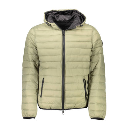 Green Nylon Jackets & Coat
