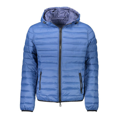 Blue Nylon Jackets & Coat