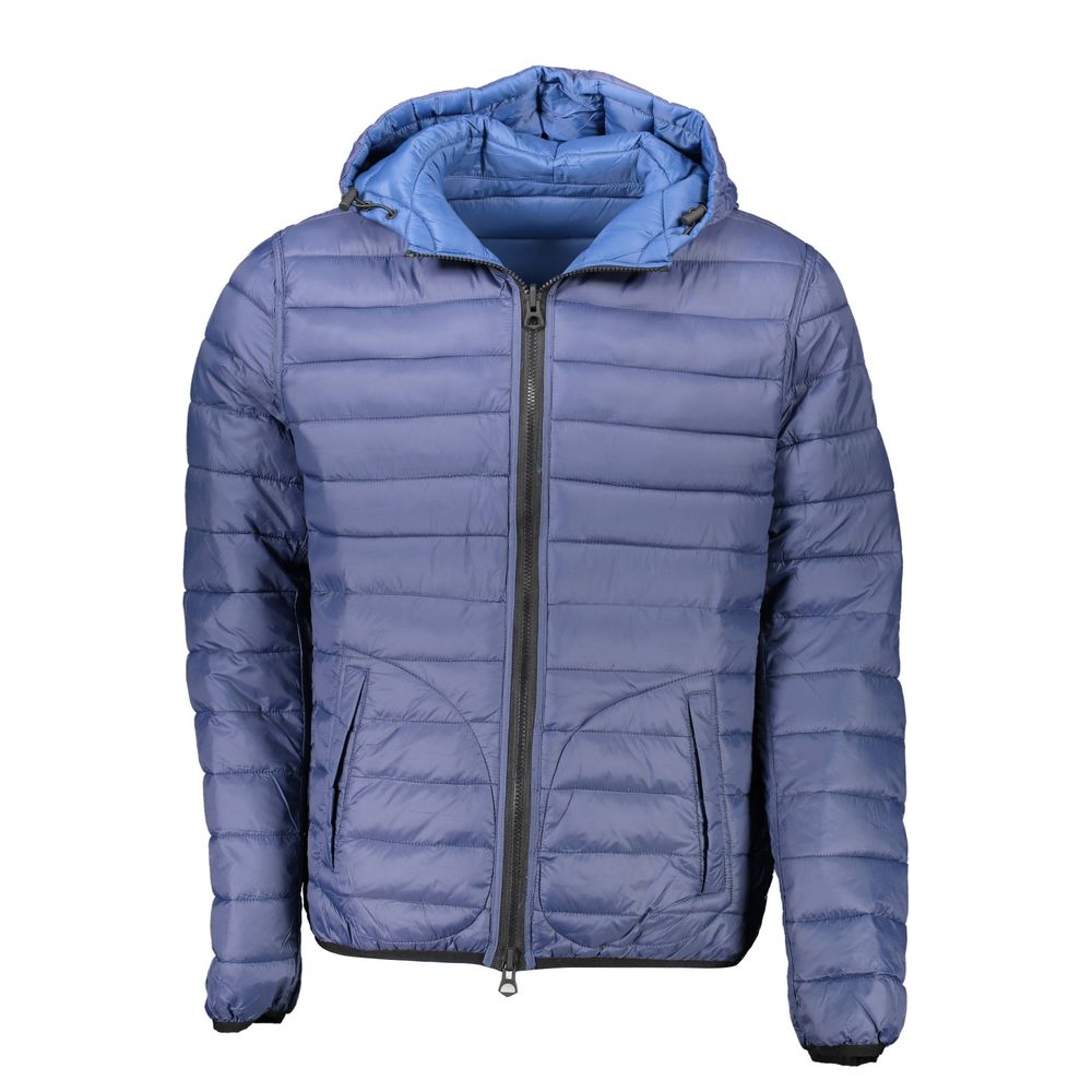 Blue Nylon Jackets & Coat