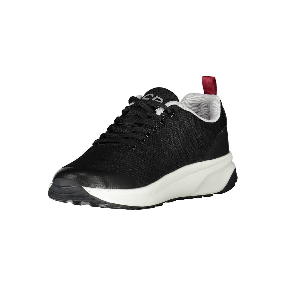 Black Polyester Sneaker