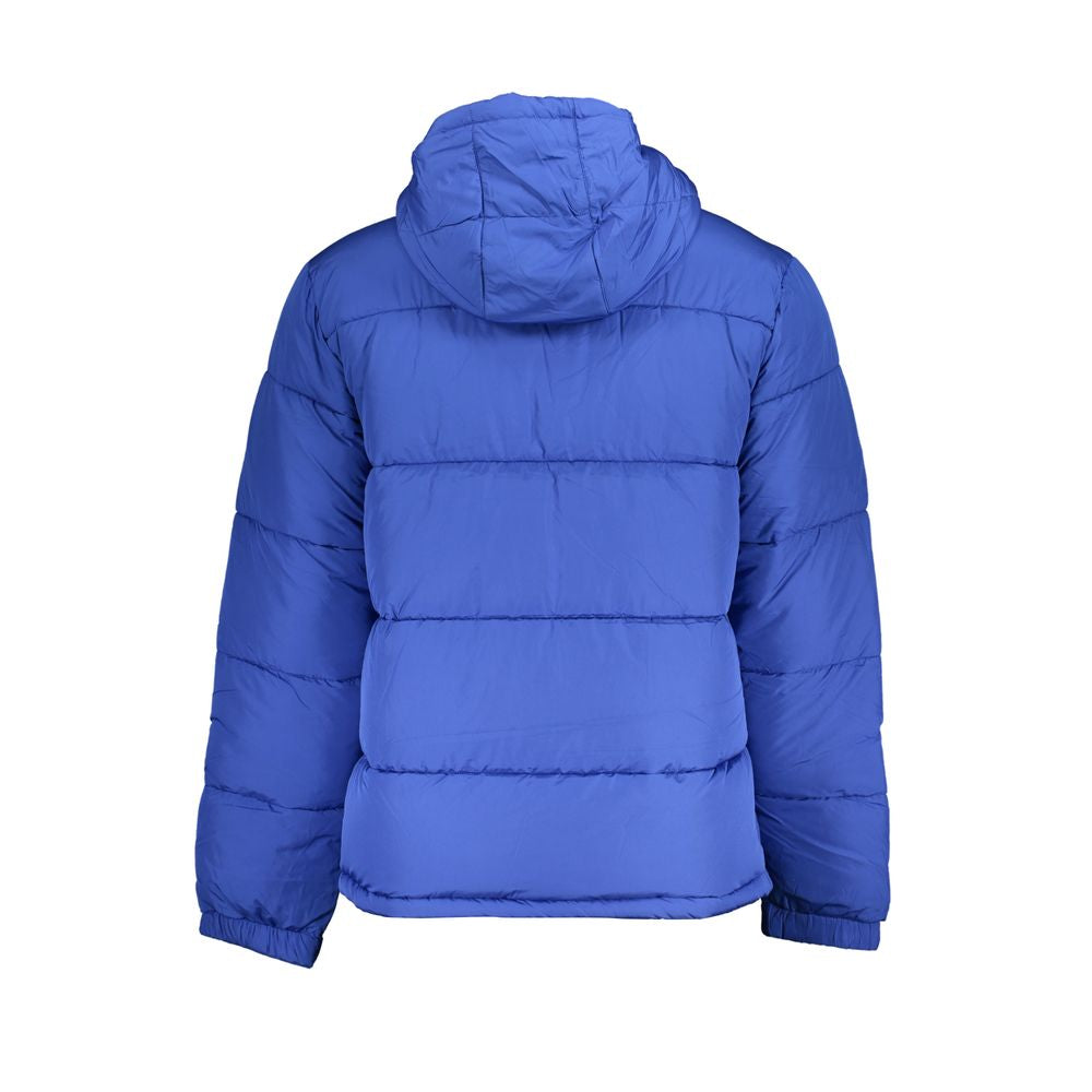 Blue Polyester Men's Jacket