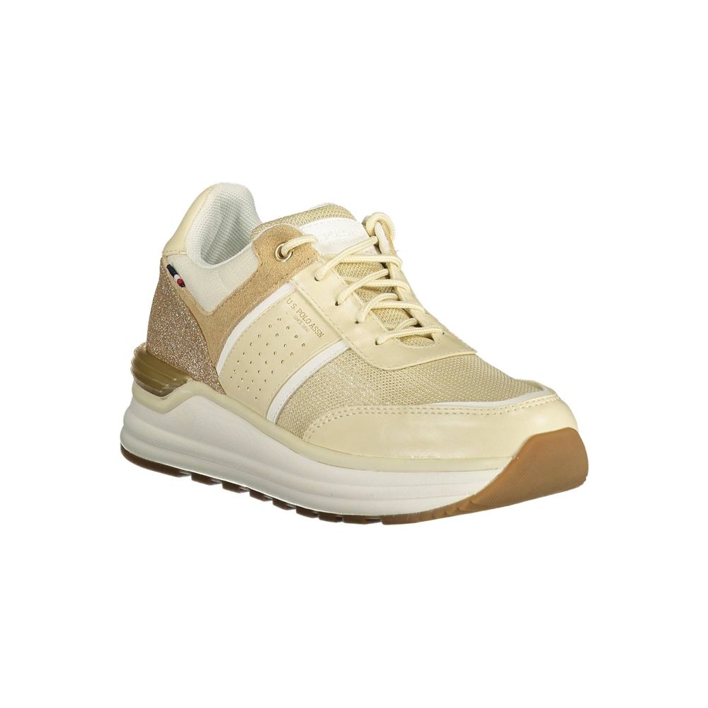 Beige Polyester Sneaker