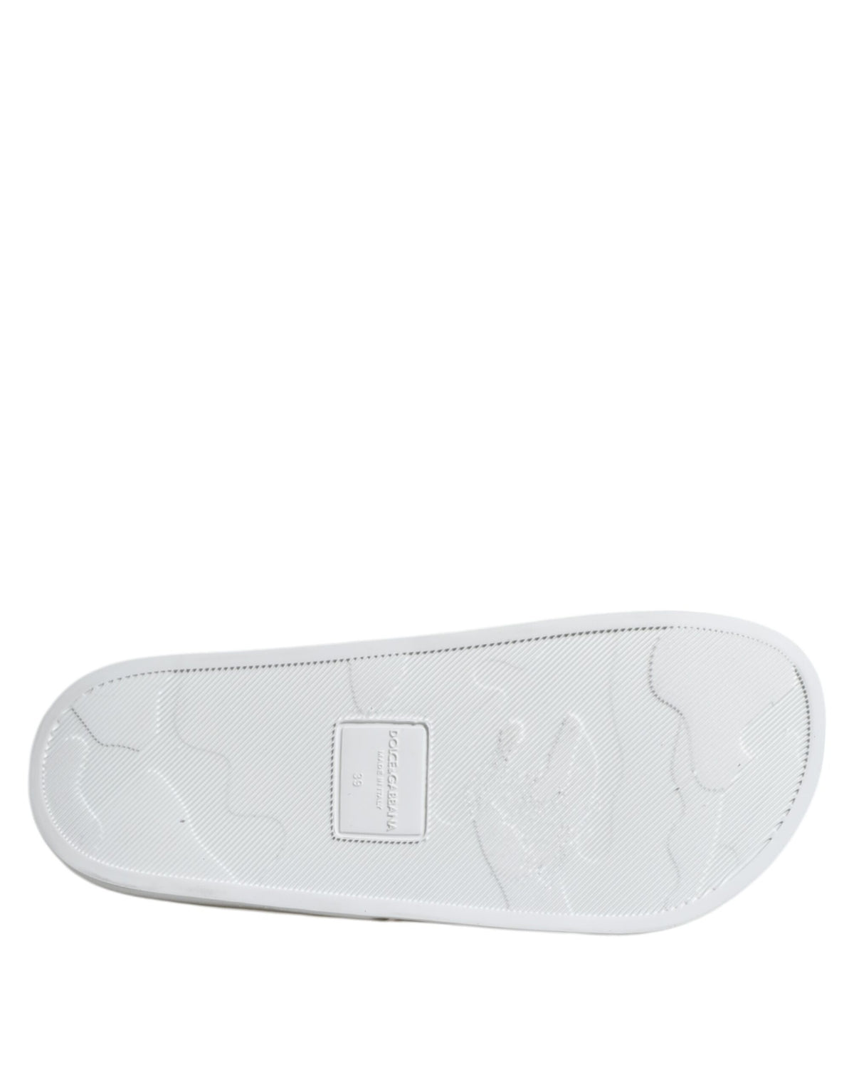 White Leather Slides Sandals Beachwear Shoes