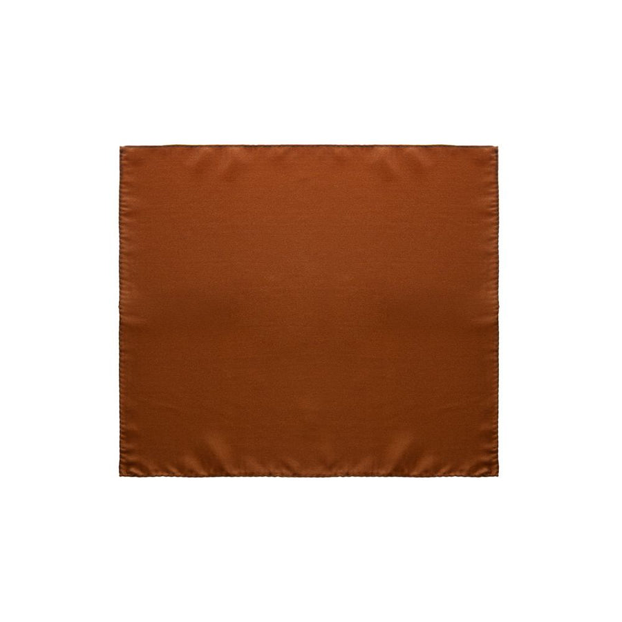 Brown Silk Pocket Square