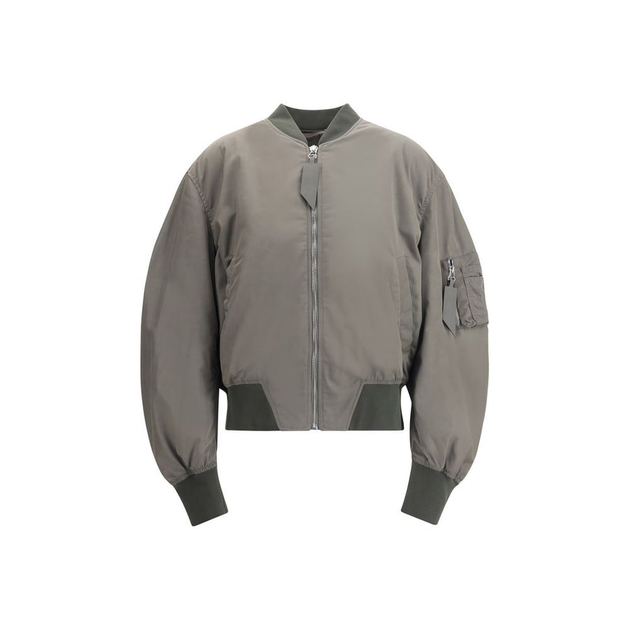 Green Polyester Bomber