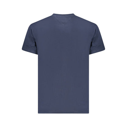 Blue Cotton Men T-Shirt