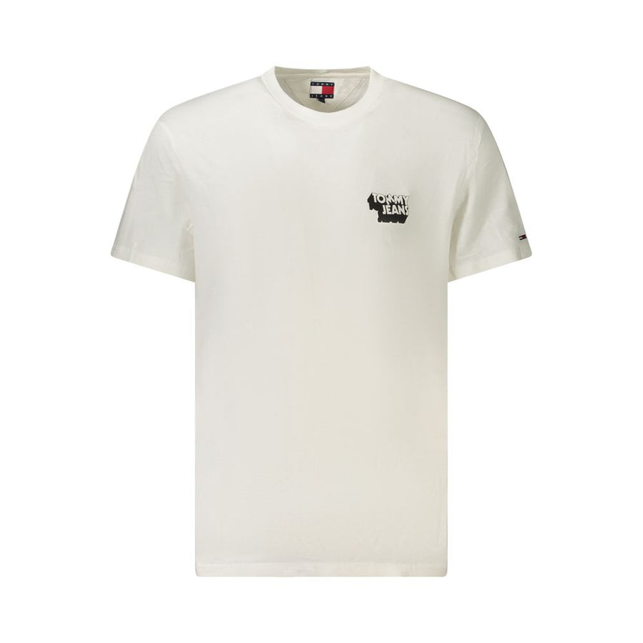 White Cotton Men T-Shirt