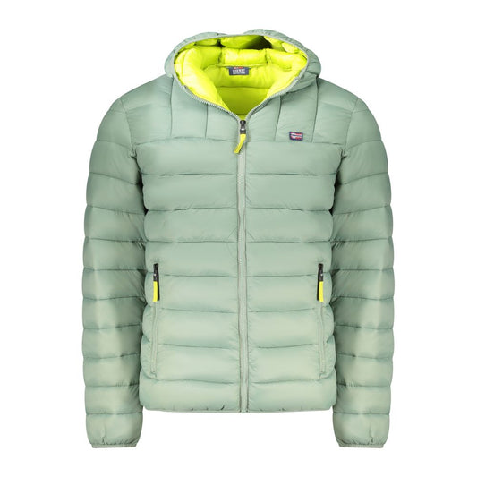 Green Polyamide Men Jacket