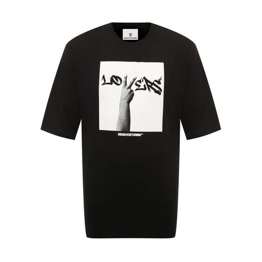 Black Cotton T-Shirt
