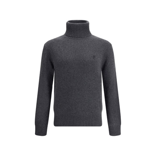 Gray Cashmere Turtleneck