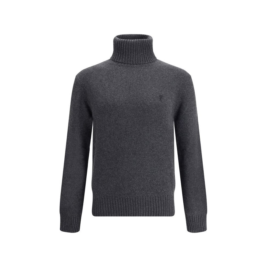 Gray Cashmere Turtleneck