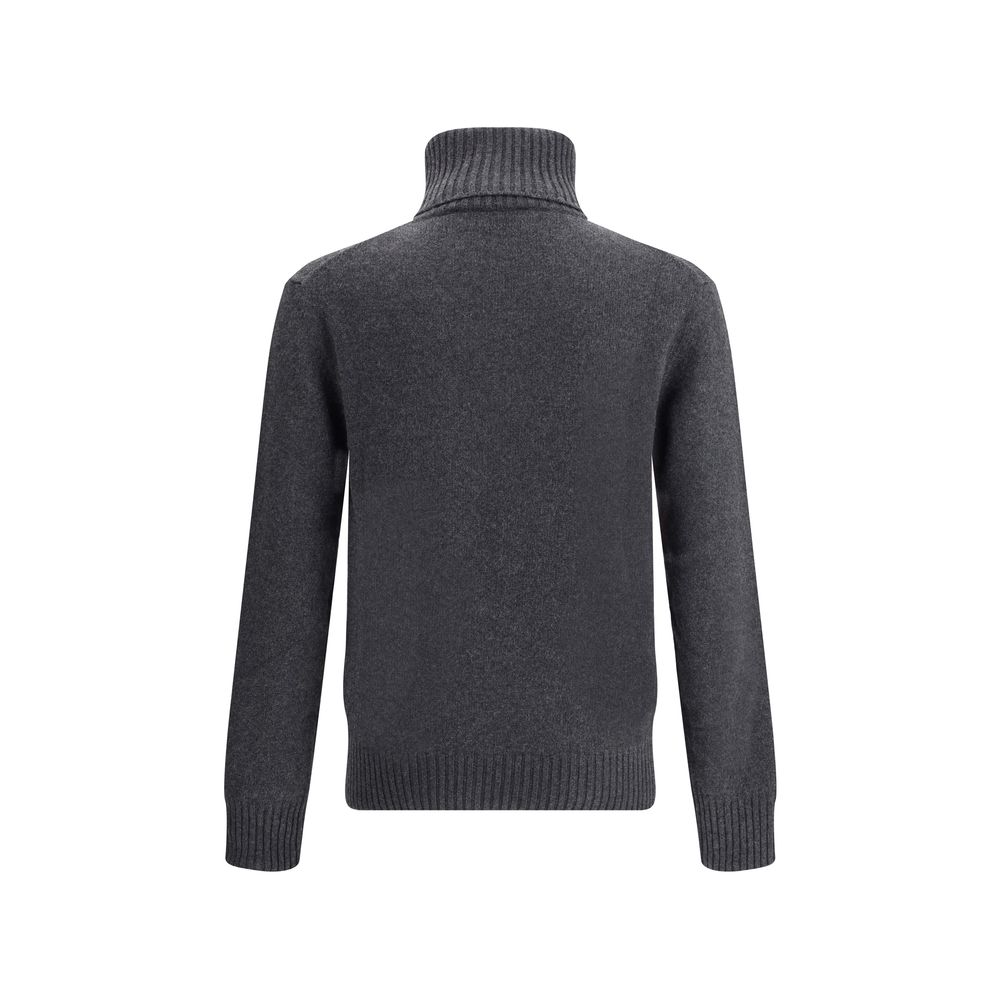 Gray Cashmere Turtleneck