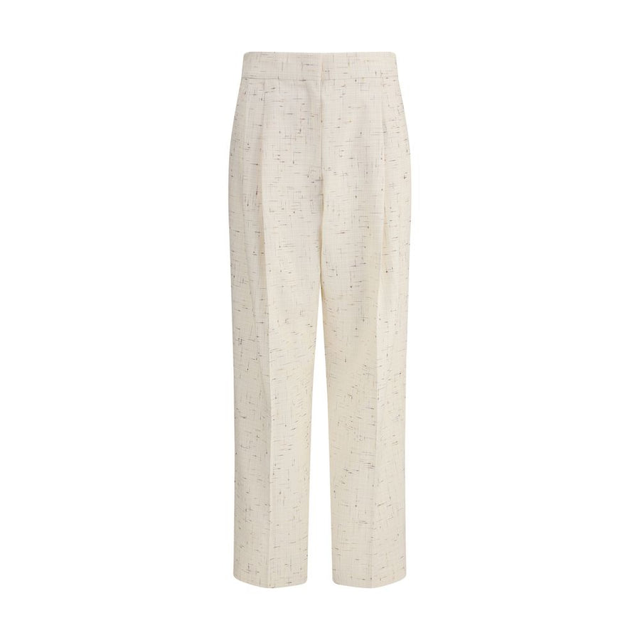 Buttoned fabric Pants