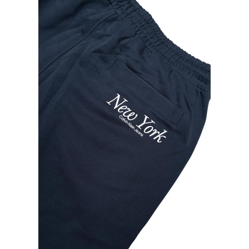 Blue Organic Cotton Joggers (Workout Pants)