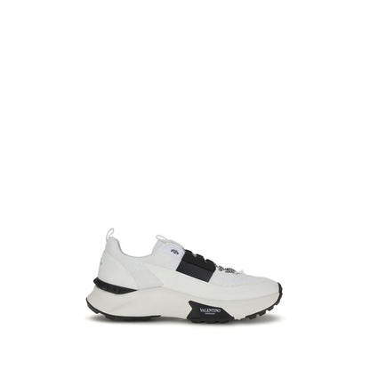 White Calf Leather Bos Taurus Athletic Sneakers