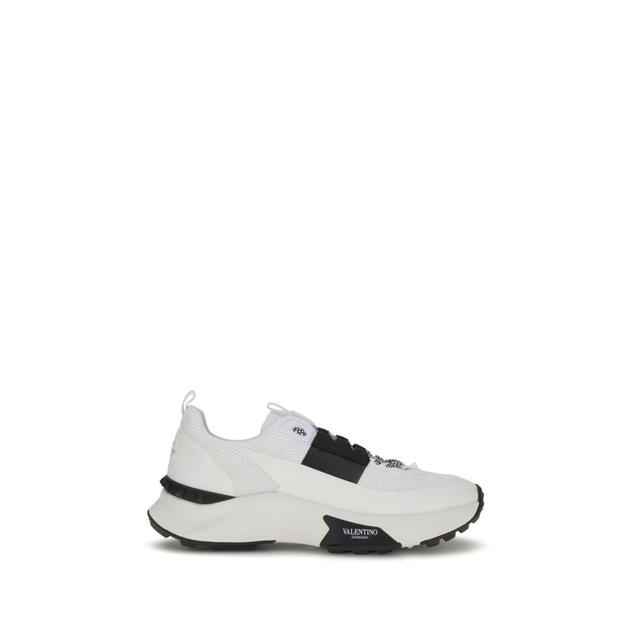 White Calf Leather Bos Taurus Athletic Sneakers