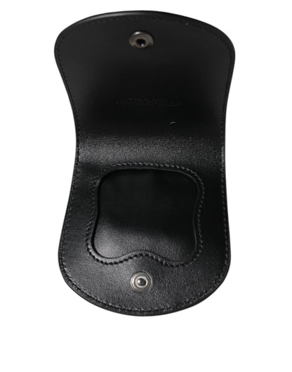Black Exotic Skin Coin Condom Case Holder Pocket Wallet