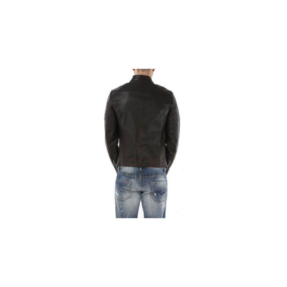 Black Goatskin Men Jacket