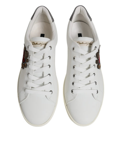 White Sacred Heart Men Low Top Sneakers Shoes