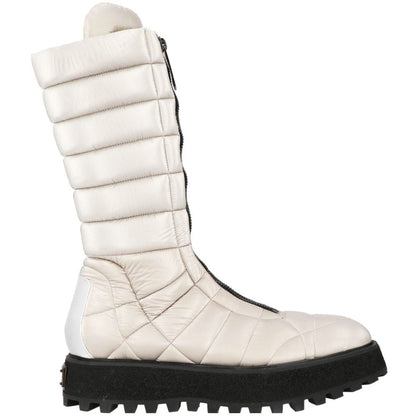 White Nylon Men Boot