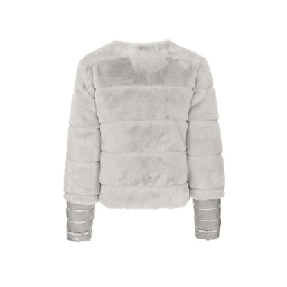 Gray Polyester Jackets & Coat