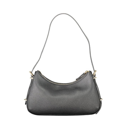 Black Polyethylene Women Handbag