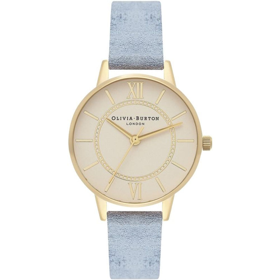 Blue Artificial Leather Dress Watch