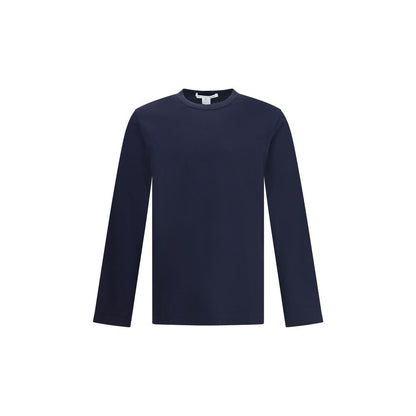 Blue Cotton Long Sleeve T-Shirt